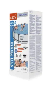 Bestway Pro max Swimming pool with pump (L) 4.57m x (H) 107cm