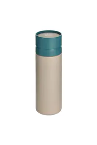 Circular Bottle 600ml Chalk & Teal