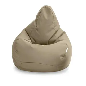 Loft 25 Bean Bag Gamer Chair Living Room Water Resistant Indoor Outdoor Beanbag, Stone