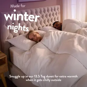 Slumberdown Warm Winter Nights King Duvet 13.5 Tog Extra Warm & Thick Quilt Cold Chilly Nights Soft Touch Cover Washable