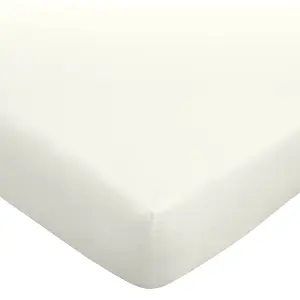 Bianca Fine Linens Bedroom 180 Thread Count Egyptian Cotton Fitted Sheet 34cm Depth Cream