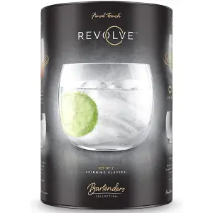 Original Products Final Touch Revolve Cocktail Glass 500ml Set of 2 Clear