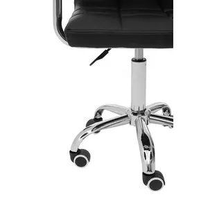 Interiors by Premier Black Home Office Chair with Swivel Base