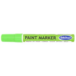 Oil-based Paint Marker Pen Permanent for Tyres Rubber Stone Leather Fabric Plastic Glass (Light Green)