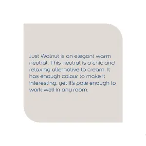 Dulux Walls & ceilings Just walnut Matt Emulsion paint, 2.5L