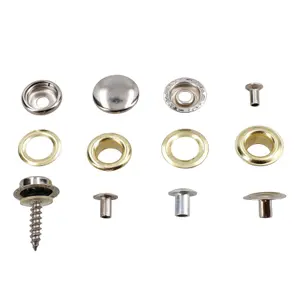 Eyelets And Snap Ring Fastener Assortment Kit Punching and Riveting Set 275pc