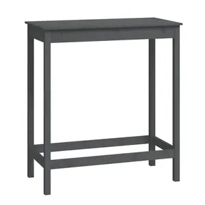 Johnrobert Rectangular 100Cm L x 50Cm W Dining Table Grey / H100 x L50 x W110cm