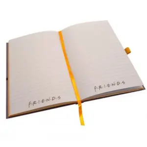 Friends Premium Frame Faux Leather Notebook Purple/Yellow (One Size)