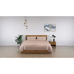 100% Bamboo Bedding Set Pink / King Duvet Cover + 3 Additional Pieces