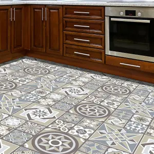 Limestone Spanish Tile Melange Self-adhesive kitchen bathroom home floor sticker