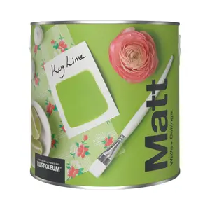 Rust-Oleum Washable Matt Wall Paint - Key Lime 2.5L