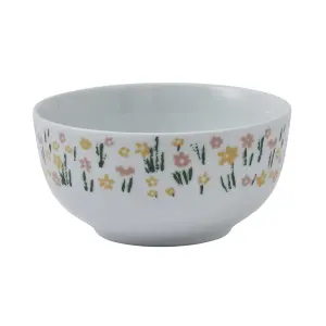 Woolly Sheep Animal Print Porcelain Bowl