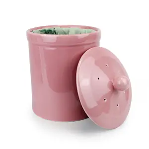 Portland Ceramic Compost Caddy - Pink