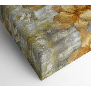 Yellow Flowers Beauty - Wrapped Canvas Print 101.6cm H x 142.2cm W