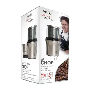 James Martin By WAHL ZX889 Grind & Chop Silver Electric Grinder