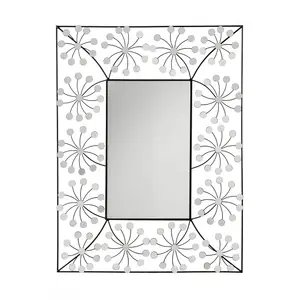 Maison by Premier Floret Metal Frame Wall Mirror