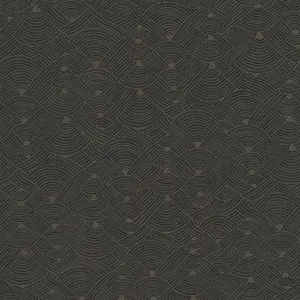 Galerie Fusion Brown Geo Swirl Motif Wallpaper