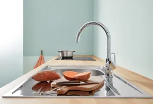 Grohe Start loop Chrome effect Kitchen Deck Tap