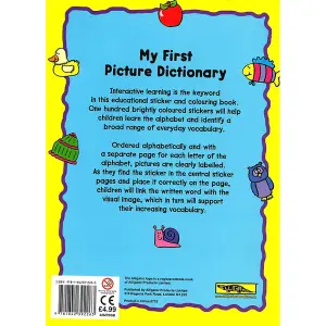 Alligator My First Picture Dictionary Sticker Book Multicoloured (One Size)