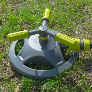 Outdoor turf garden watering/ lawn/grass sprinkler, rotating, adjustable,