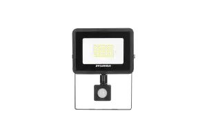 Sylvania SylFlood 43W IP65 Black Outdoor LED Floodlight with Motion Sensor