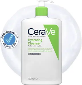 Cerave Hydrating Cleanser For Normal To Dry Skin Ml With Hyaluronic Acid And 3 Essential Ceramides