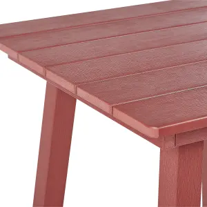 Garden Table Wood Red ADIRONDACK