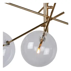 Lucide Alara Modern Pendant light 72cm - LED - G4 - 6x1,5W 2700K - Gold