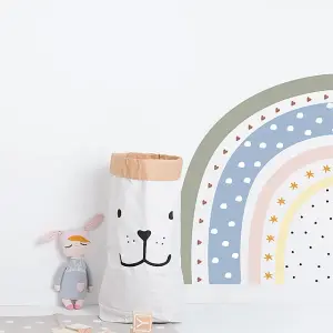 Medium sized Half Rainbow in Pastel Colour Wall Sticker