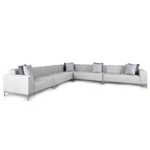 Emelda Grace Cloud Large Corner Sofa - Grey