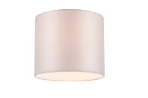 GoodHome Kpezin Light grey Fabric dyed Light shade (D)15cm