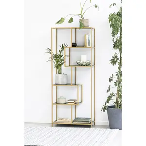 Romilda Bookcase Black/Gold