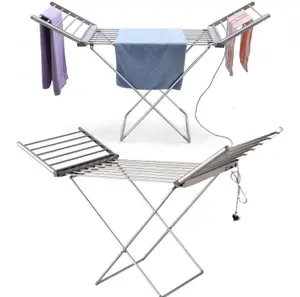 Heated Energy Efficient Winged Drying Clothes Airer