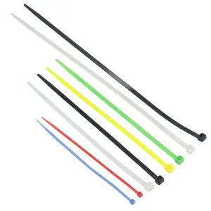 Cable Zip Ties Wraps Fasteners Plastic Nylon Various Sizes Multi Colour 500pc