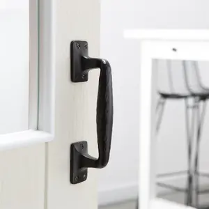 Hammer & Tongs - Forged Barn Door Handle - H205mm - Black