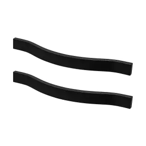 DecorAndDecor - TUCANA Matt Black Bow Kitchen Door Cabinet Cupboard Pull Handles - 192mm - Pair