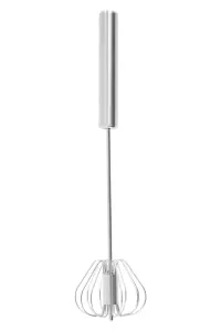 Essentials by Premier Zamin Press And Spin Silver Finish 26cm Whisk