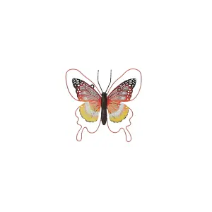 Terrastyle Multicolour Metal Butterfly Garden ornament (H)0.7cm