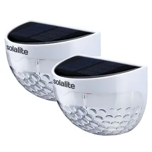 2 X Semi-circle Security Lights - Sensor Fence Light With 6 LEDs - Solar Powered - Light Controlling