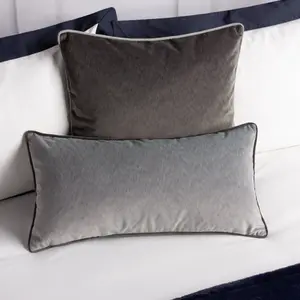 Throw Pillow Cover Silver / Rectangular / 50cm H x 50cm W x 1cm D