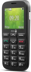 Doro 1380 Easy Mobile Phone For Seniors With Wide Display (Black)