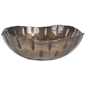 Decorative Bowl PINANG Set of 3 Powder Coated Brass