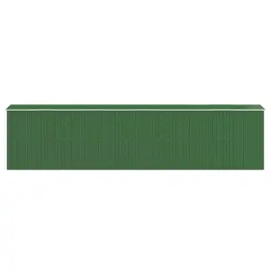 Berkfield Garden Shed Green 192x855x223 cm Galvanised Steel