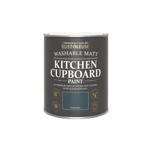 Rust-Oleum Evening Blue Matt Kitchen Cupboard paint, 750ml