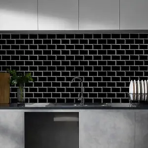 10Pcs Peel and Stick Waterproof Decorative Backsplash Self-Adhesive Wall Tiles for Kitchen and Bathroom (2.5mm T)