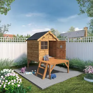 Mercia 5x6 Snug Apex Shiplap Wooden Tower playhouse