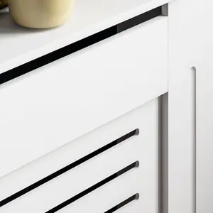 Vida Designs Milton Extra Large White MDF Radiator Cover