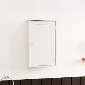 Bath Vida Priano White 1 Door Bathroom Wall Cabinet