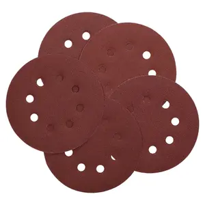 125mm 5" Hook And Loop Sanding Sander Abrasive DA Discs Fine 120 Grit 5pc