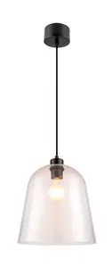 GoodHome Calume Transparent Pendant ceiling light, (Dia)280mm